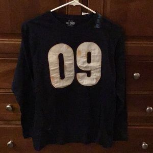 NWT long sleeve navy tshirt